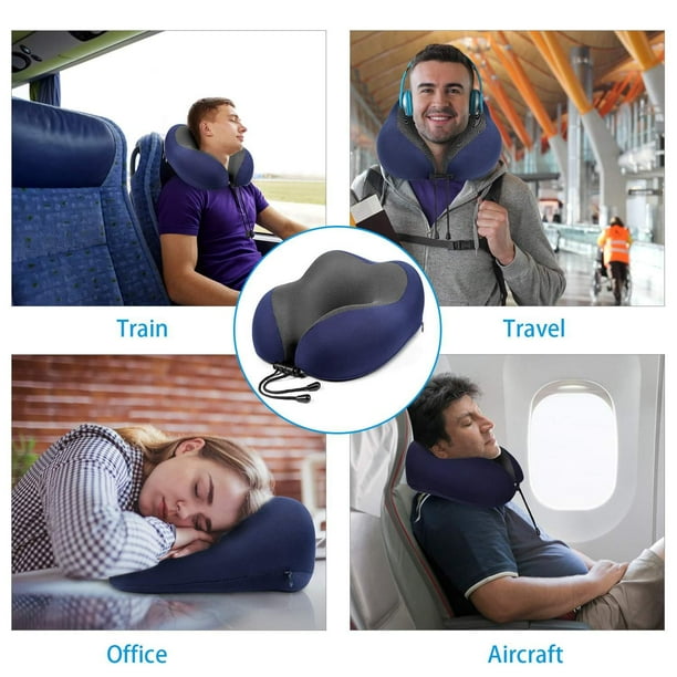 Neck Cushion Travel With Soft Plush Velour Cool Gel Memory Foam Premium Quality Neck Cushion Travel With Soft Plush Velour Cool Gel Memory Foam Premium Quality